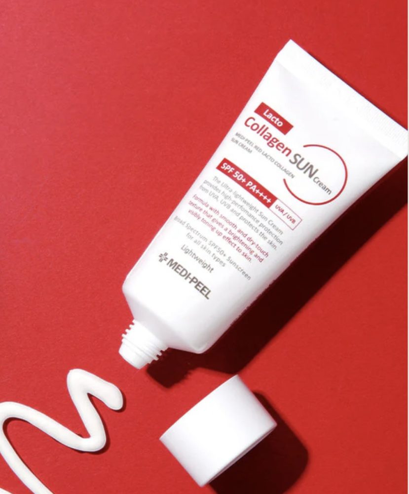 Peptide collagen sun screen