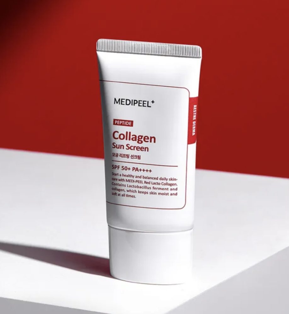 Peptide collagen sun screen